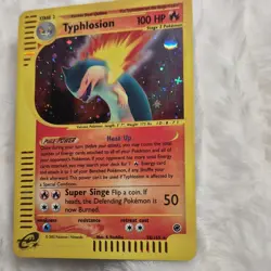 Pokemon Expedition Typhlosion Holo Card 28/165 2002 English Vintage - Image 4