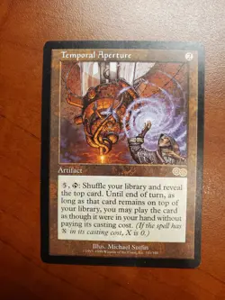 Temporal Aperture Urza's Saga Artifact Rare Magic the Gathering Card - Image 1