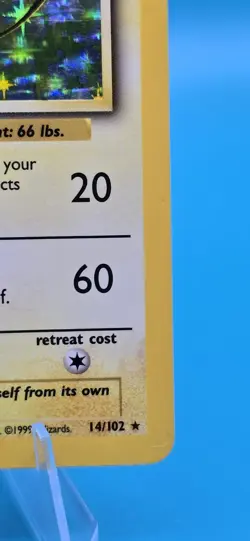 Pokemon Raichu Base Set 14/102 Holo English 1999 Card - LP - Image 5