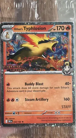 Destined Rivals SEALED STAFF Stamped Prerelease Promo Set - All 4 Cards - Image 1