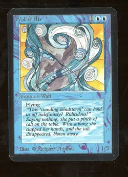 Auction #1 1993 MTG Magic The Gathering Alpha Wall of Air - Image 1