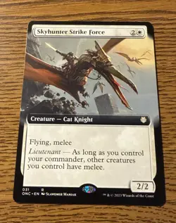 MTG Skyhunter Strike Force (Extended Art) Commander: Phyrexia: All Will Be One R - Image 1