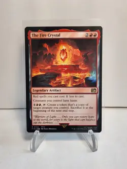 Magic The Gathering Final Fantasy The Fire Crystal Rare Legendary Artifact #135 - Image 1