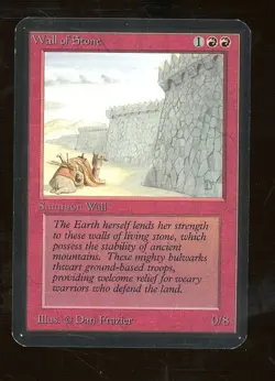 1993 MTG Magic The Gathering Alpha Wall of Stone - Image 1