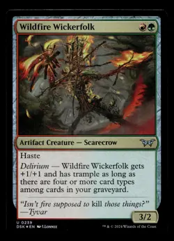 Wildfire Wickerfolk 239 Foil U Duskmourn: House of Horror - Image 1