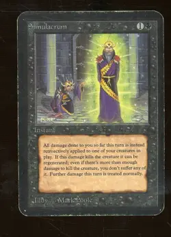 1993 MTG Magic The Gathering Alpha Simulacrum - Image 1