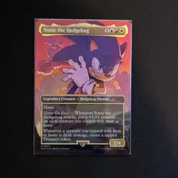 Sonic the Hedgehog (Rainbow Foil) Secret Lair Drop Foil - Image 1