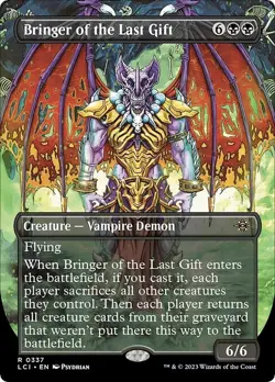 Borderless BRINGER OF THE LAST GIFT mtg NM-M Lost Caverns of Ixalan 1 Rare - Image 1