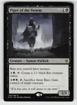 MP-01 Played Piper of the Swarm 100 Throne of Eldraine R - Image 1