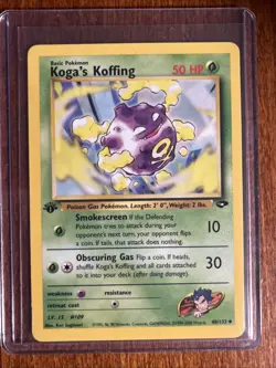[LP] 2000 Pokemon Gym Challenge Koga's Koffing 1st Edition #48/132 - Image 1