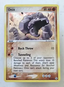 Pokemon TCG Onix FireRed & LeafGreen 42/112 Reverse Holo 80 HP Uncommon - Image 1