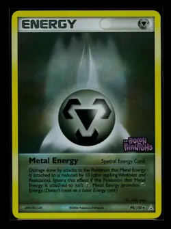 Metal Energy 95/110 Rare Holon Phantoms Stamped Pokemon NM- - Image 1