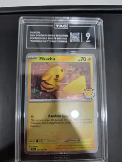 Pokemon TCG - Pikachu 051/162 Pokemon Day Stamped Promo TAG 9 - Image 1