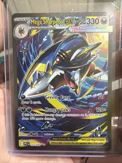 Mega Sharpedo EX 127/094 Me02: Phantasmal Flames Holo Near Mint Pokemon TCG - Image 1