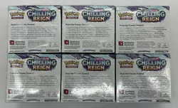Lot of (6) Pokemon TCG Sword & Shield Chilling Reign Booster Boxes SEALED NEW - Image 4