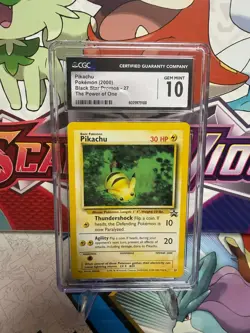 CGC 10 Pikachu 27 Black Star Promo - The Power of One - Pokemon TCG - SHIPS FAST - Image 1