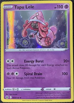 Tapu Lele 064/159 Crown Zenith Holo - Pokemon Card - Image 1
