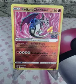 Radiant Charizard 011/078 Pokemon GO Holo NM - Image 1