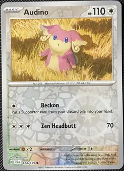 Audino 124/159 Sv09: Journey Together Reverse Holo - Pokemon Card - Image 1
