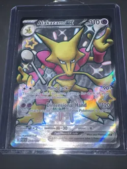 Pokemon TCG Alakazam EX 215/091 Shiny Ultra Rare Paldean Fates - Image 1