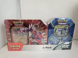 Set Of 3 Pokemon Miraidon & Koraidon ex 2-Pack Booster Packs & Chest+Pencilcase - Image 5
