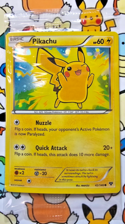 New Sealed Pokemon XY Pikachu 42/146 Holo Limited Promo Cards - Image 1