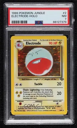 Electrode Holo Pokemon Jungle PSA 7 1999 - Image 1
