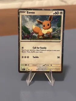 Pokemon Eevee SVPen 043 Black Star Promo Cosmic Holo - Image 1