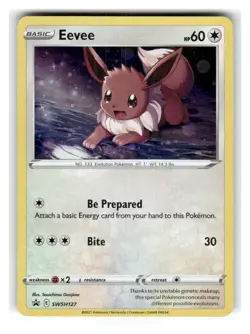 Eevee SWSH127 Cosmo Holo Promo Sword & Shield Promo Pokemon Near Mint - Image 1