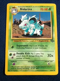 POKEMON JUNGLE #40/64 NIDORINA UNLIMITED UNCOMMON 2-FOR-1 - Image 1