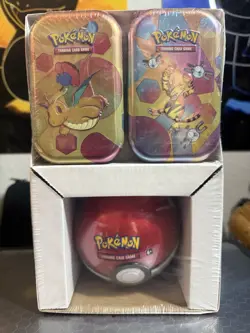 Pokemon TCG: 151 Mini Tins (2) + Poke Ball (random) 3 Pack Sam’s club exclusive - Image 1