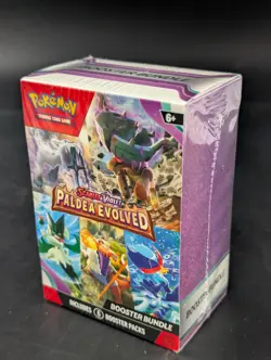 Pokemon Scarlet & Violet Paldea Evolved 6-Pack Booster Bundle w/5 Sleeve booster - Image 1