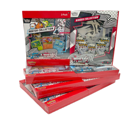 Lot of (4) Pokemon TCG 2-Pack Unova Poster + Black/White Binder Collection NEW - Image 1