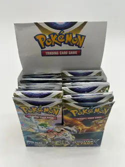 Pokemon TCG Brilliant Stars Booster Open Box w/ Sealed Packs & w/ Plastic Case - Image 1