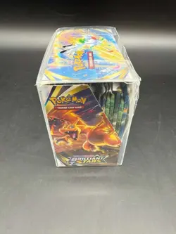Pokemon TCG Brilliant Stars Booster Open Box w/ Sealed Packs & w/ Plastic Case - Image 4