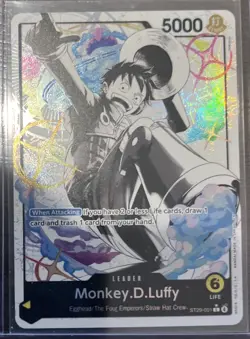 One Piece TCG - ST29-001 Alt Art Leader Card - Monkey.D.Luffy R - Image 4
