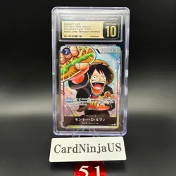 CGC PRISTINE 10 MONKEY D. LUFFY #P-075 SAIKYO JUMP PROMO 2024 ONE PIECE JPN 51 - Image 1