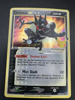 Pokemon TCG Greninja Gold Star SWSH144 Sword & Shield Black Star Promo A - Image 3