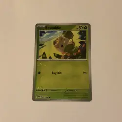 Sewaddle (Master Ball Pattern) 001/086 Sv: White Flare Holo Pokemon - Image 1