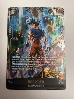 Son Goku FS09-07 SR Dragon Ball Super Fusion World Shallot Starter Deck Foil - Image 1