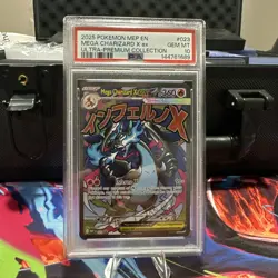 2025 Pokemon MEP Mega Charizard X Black Star Promo Ultra Premium PSA 10 - Image 1
