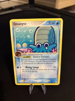 Pokemon TCG Omanyte Legend Maker Card 60/92 Regular LP - Image 1