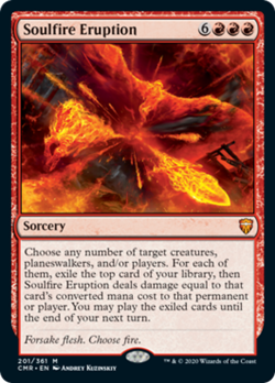 Soulfire Eruption Commander Legends NM Red Mythic Rare MAGIC MTG CARD ABUGames - Image 1