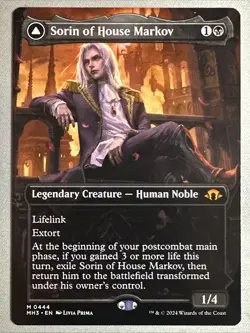MTG / Sorin of House Markov / MH3 / #444 / Regular (Borderless) / Mythic / NM - Image 1