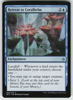 Retreat to Coralhelm U Battle for Zendikar 82 MTG - Image 1