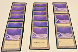 Magic: The Gathering [Ice Age] Snow-Covered Plains x16 Land Cards 1995 - Image 1