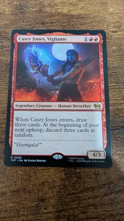 Casey Jones, Vigilante 88 TMNT Teenage Mutant Ninja Turtles Card MTG Magic NM - Image 1