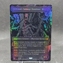 Drivnod, Carnage Dominus Oil Slick Raised Foil Phyrexia All Will Be One MTG #350 - Image 1