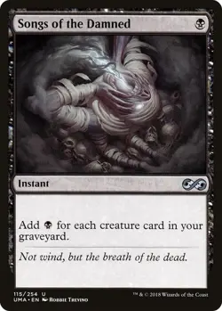 Songs of the Damned 115 Uncommon Ultimate Masters Magic: The Gathering Near Mint - Image 1