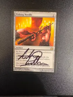 Pithing Needle Return to Ravnica Anthony Palumbo Signature Set of 3 - Image 1